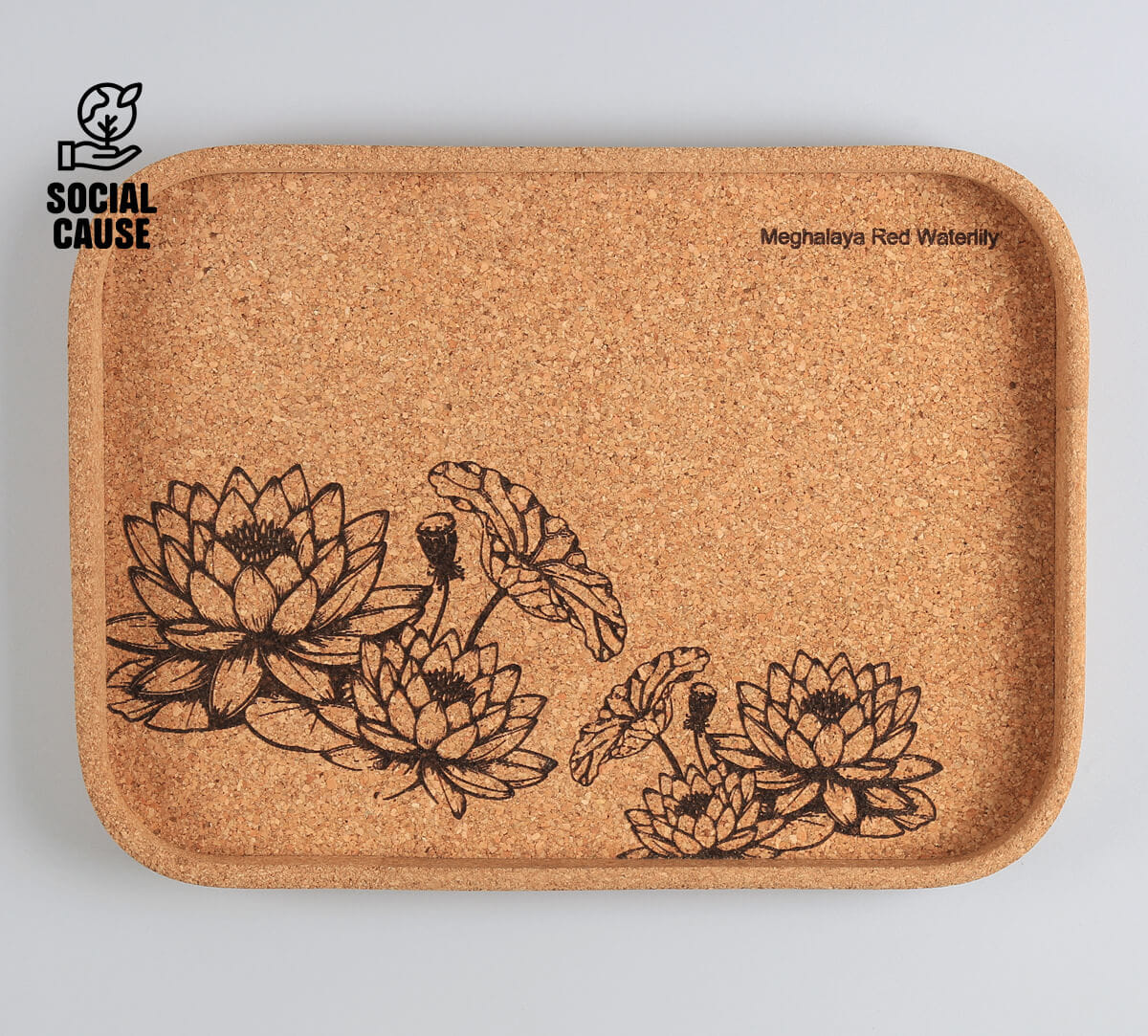 NGCPR Collection - Meghalaya Water Lily Rectangle Tray