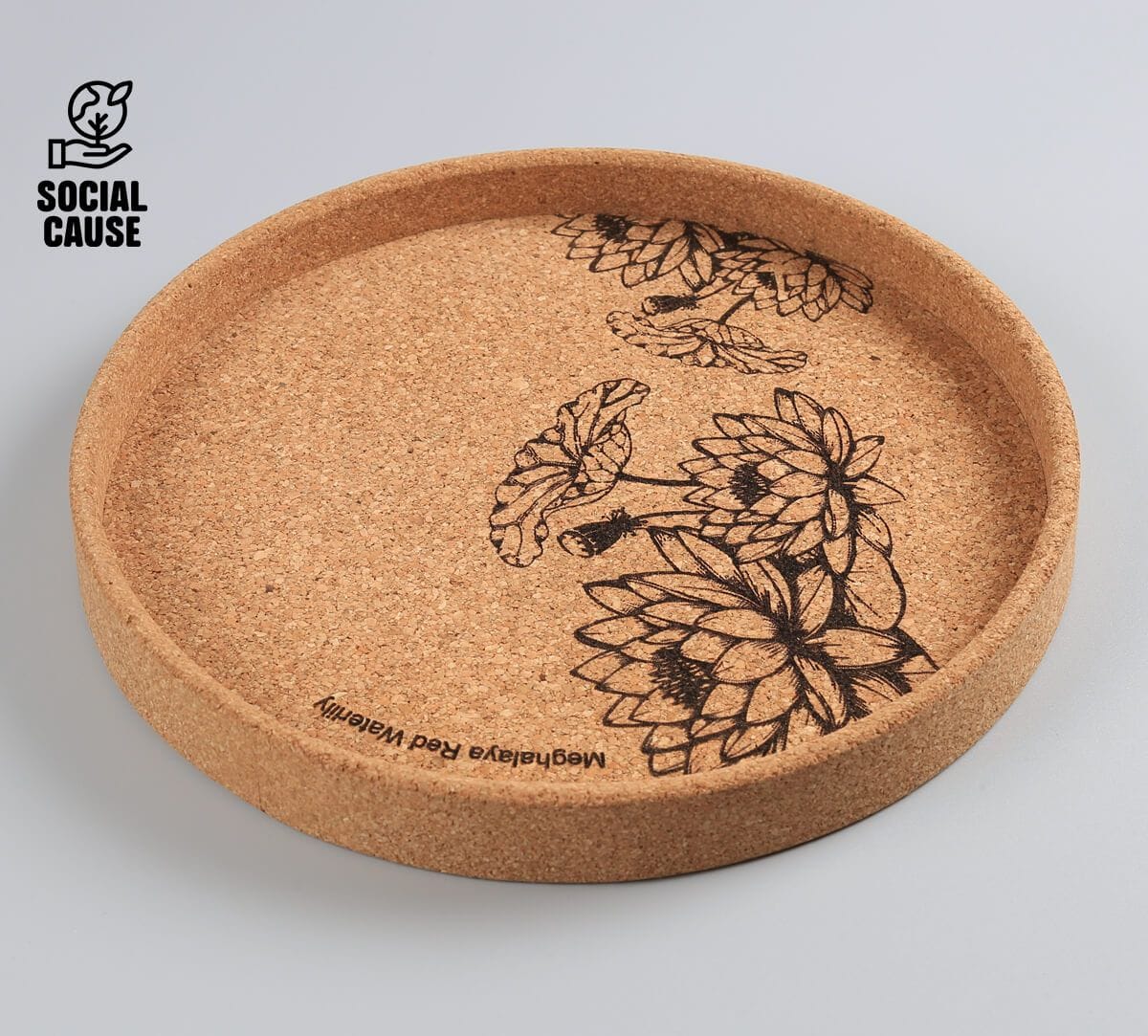 NGCPR Collection - Meghalaya Water Lily Round Tray