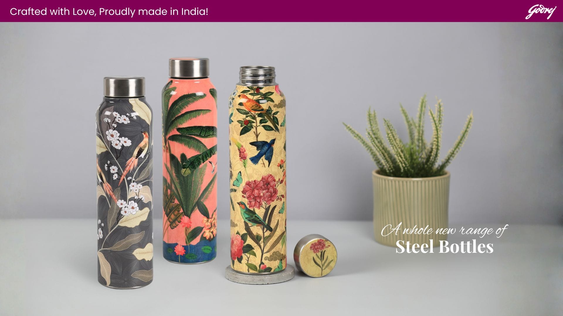 Bird Land Paradise Big Steel Bottle